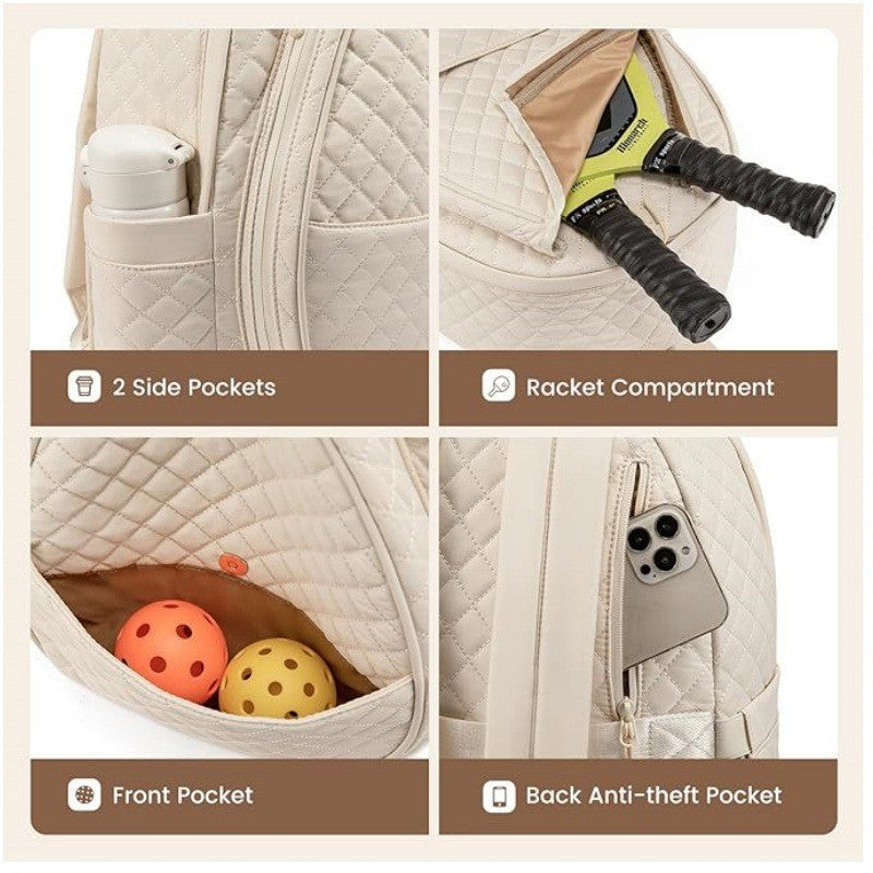 Gep quilteter Tennisracket-Rucksack Karnz 1789074113