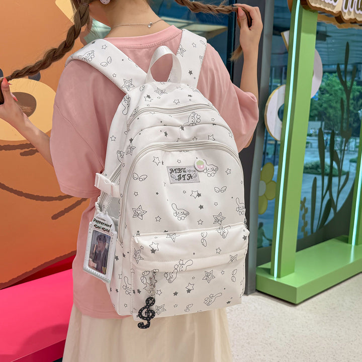Stylischer Grafikdruck-Rucksack Karnz
