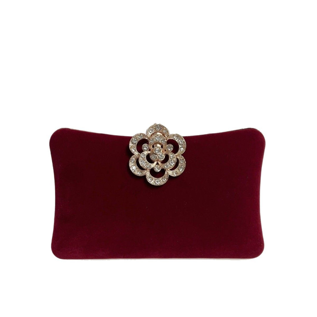 Elegante florale Brosche Abendtasche