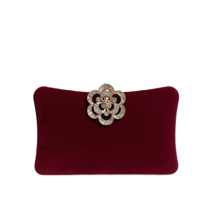 Elegante florale Brosche Abendtasche