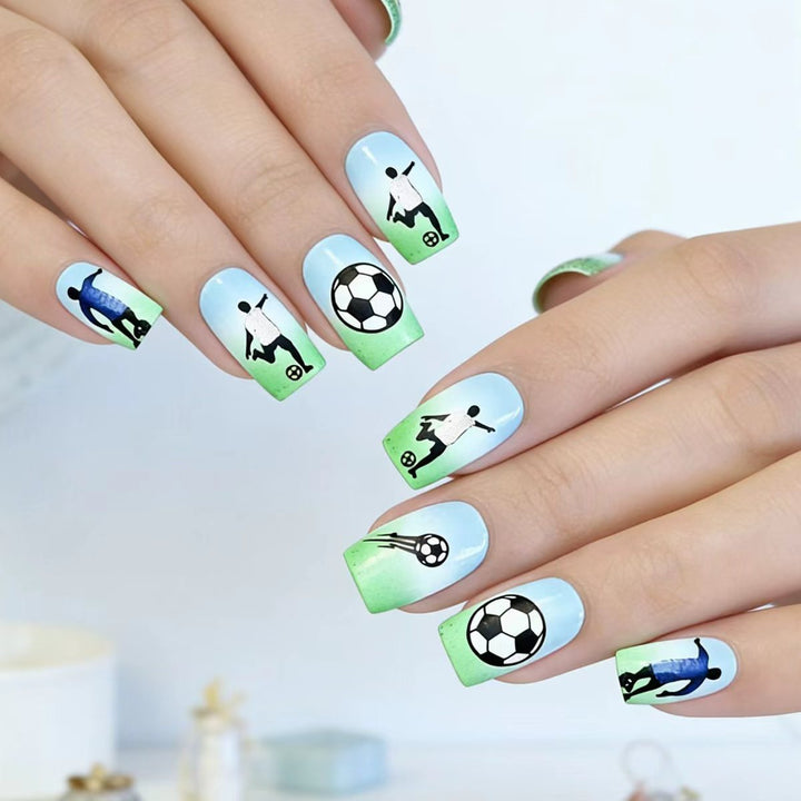 Kreative Fußball Nagelkunst Karnz