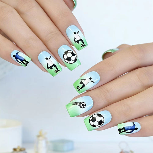 Kreative Fußball Nagelkunst Karnz