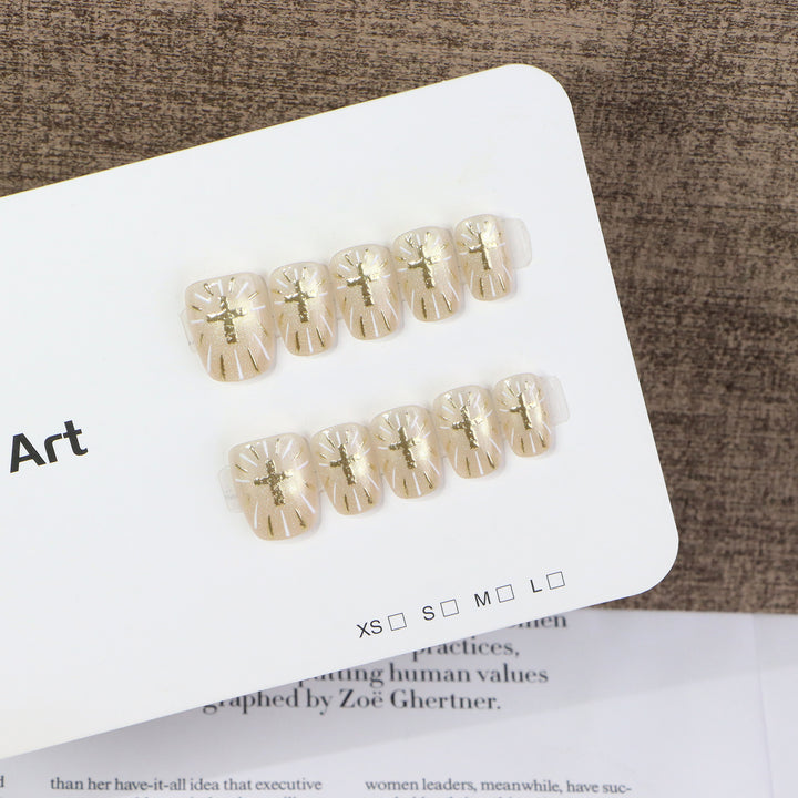 Dekoratives Druck-Nagelkunst-Set mit elegantem Blumenmuster Karnz
