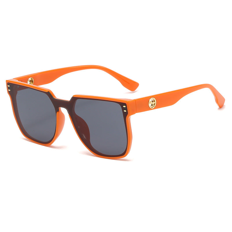 Damen auffällige Sonnenbrille mit markantem geometrischem Rahmen Karnz