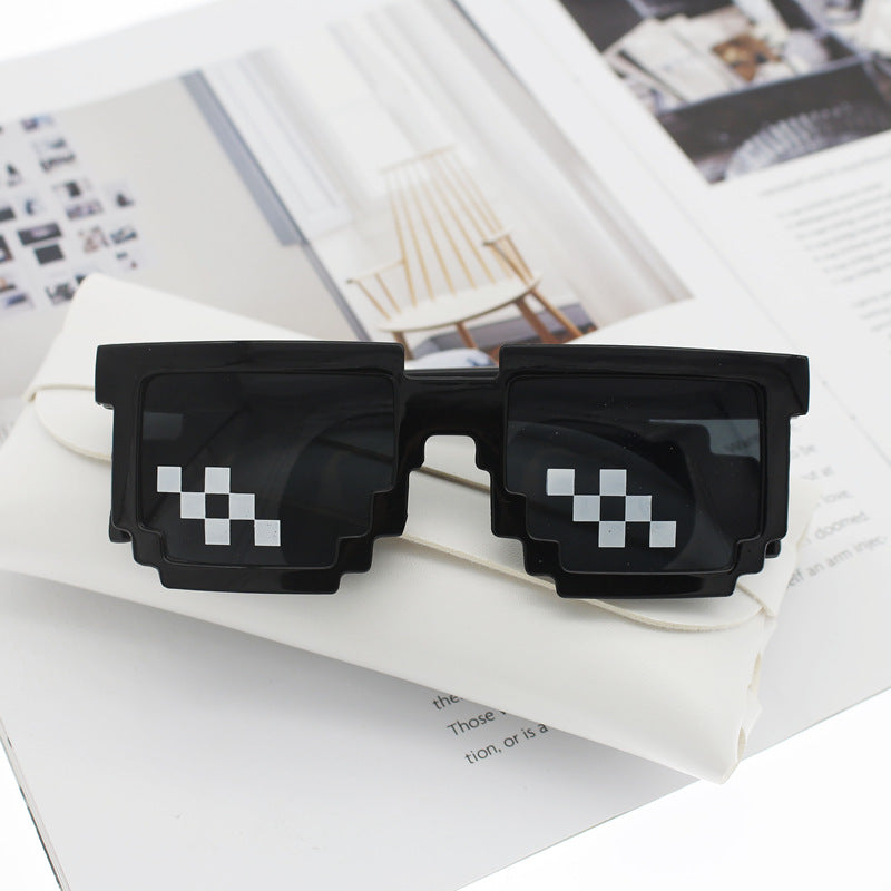 Damen Retro-Sonnenbrille im stylischen Pixel-Design Karnz