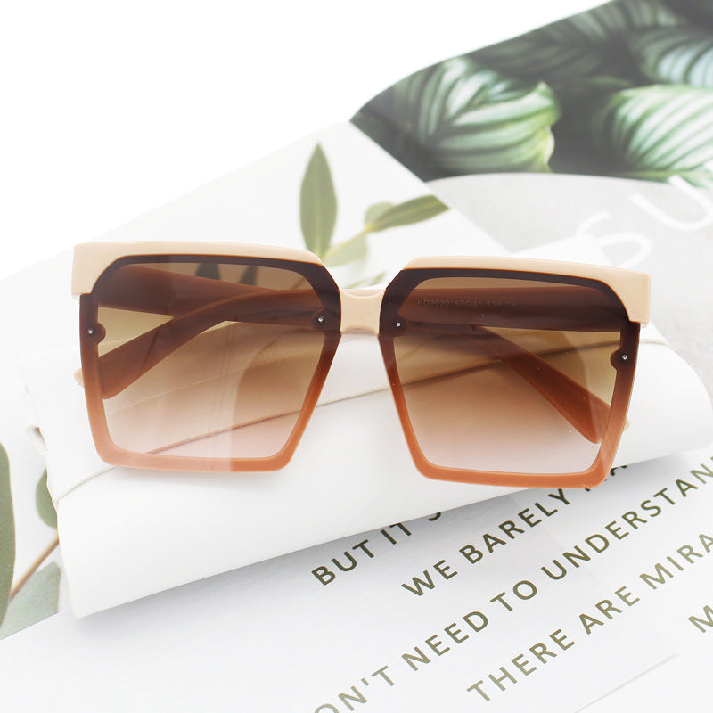 Damen große Geometrische Sonnenbrille Karnz