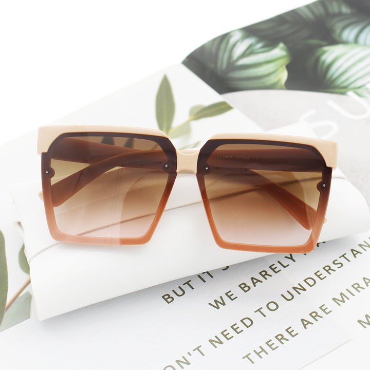 Damen große Geometrische Sonnenbrille Karnz