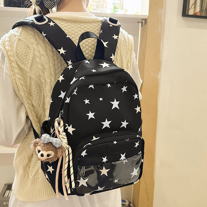 Sternen-Print Multi-Taschen Rucksack Karnz
