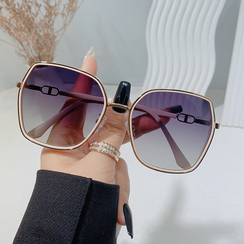 Damen luxuriöse quadratische Sonnenbrille Karnz