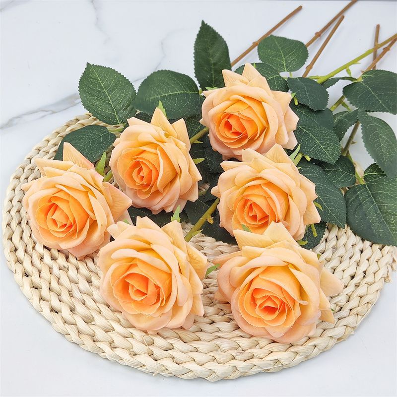 Künstlicher Blumen-Rosen-Stielstrauß