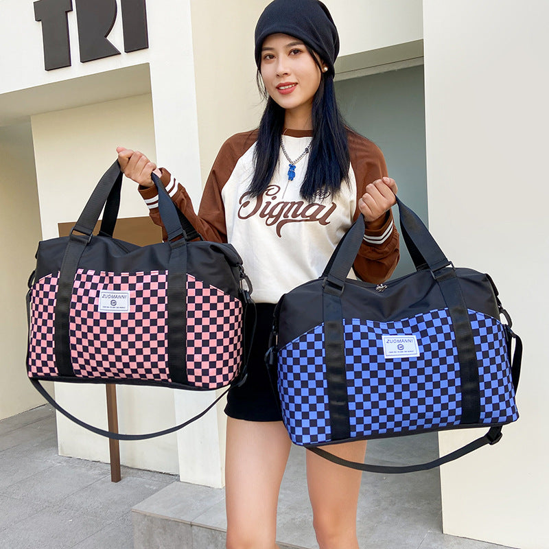 Stilvoller Schachbrett-Duffle-Bag Karnz