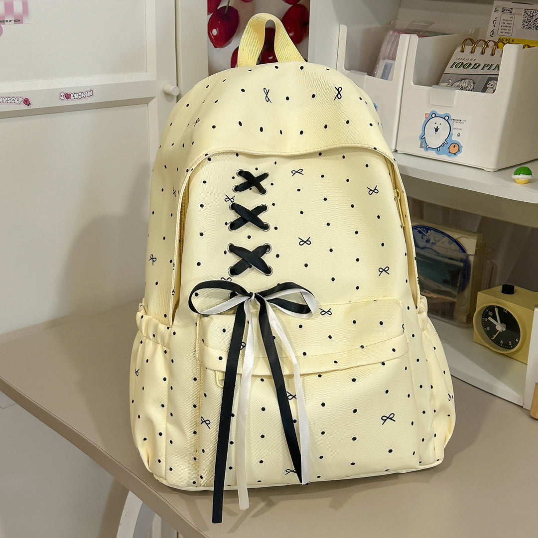 Stylische Schnürverschluss verzierten Rucksack Karnz