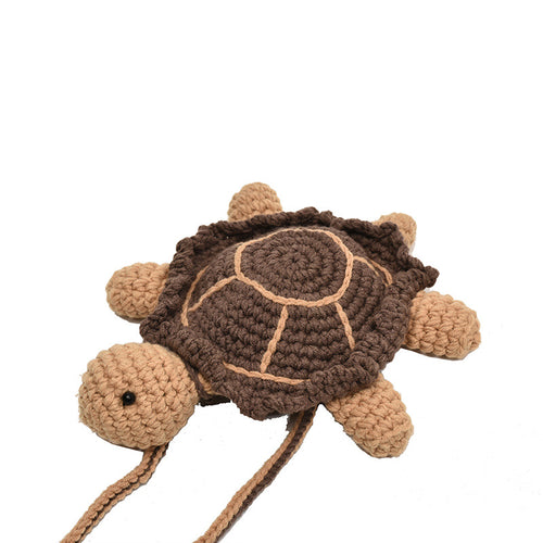 Niedlicher Plüsch-Schildkröten-Mini-Rucksack