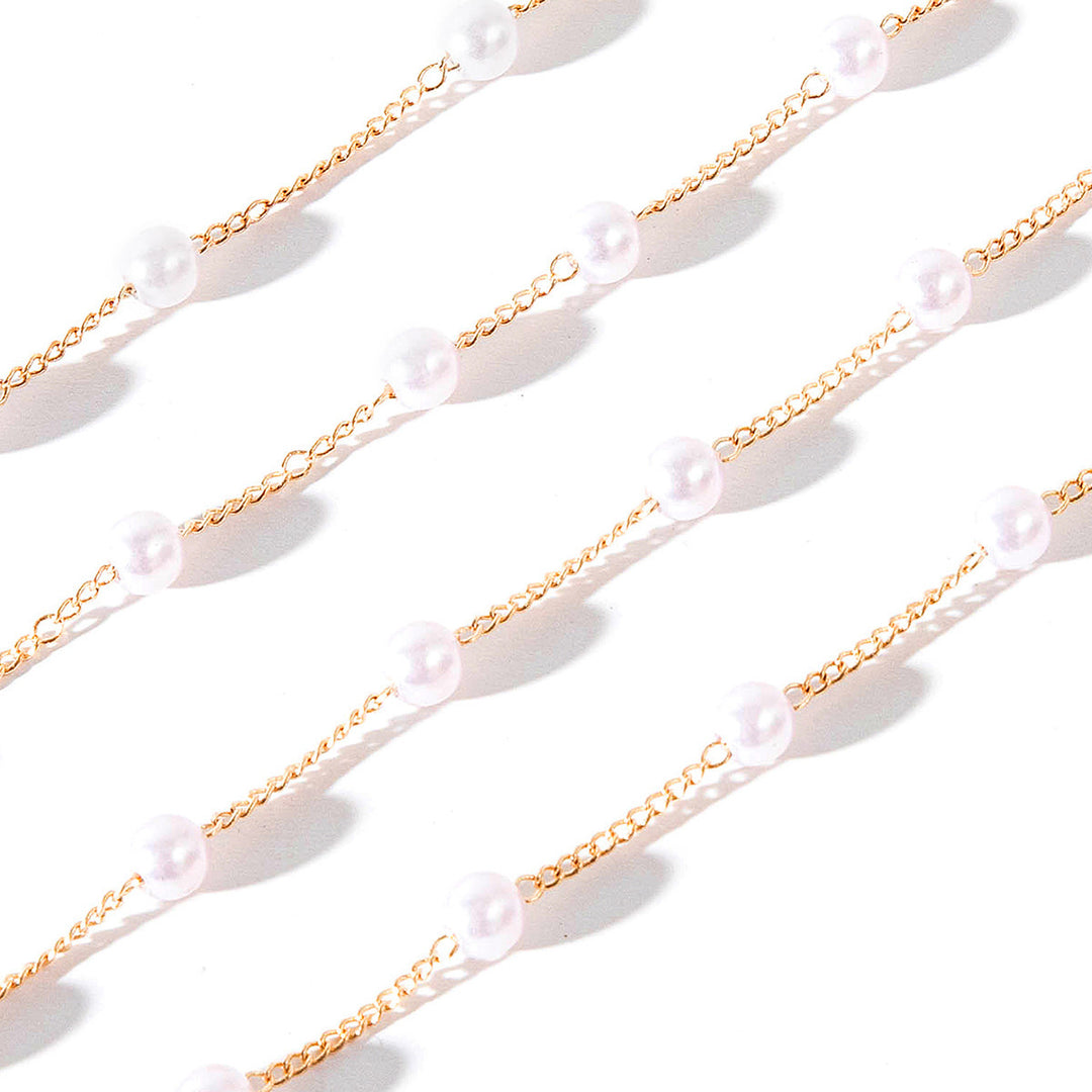 Elegante Perlenketten Brille Karnz