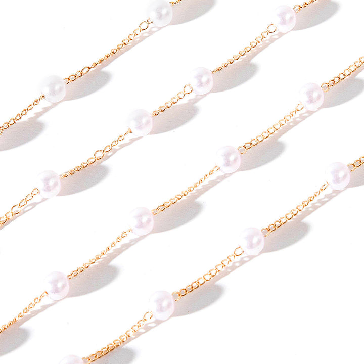 Elegante Perlenketten Brille Karnz