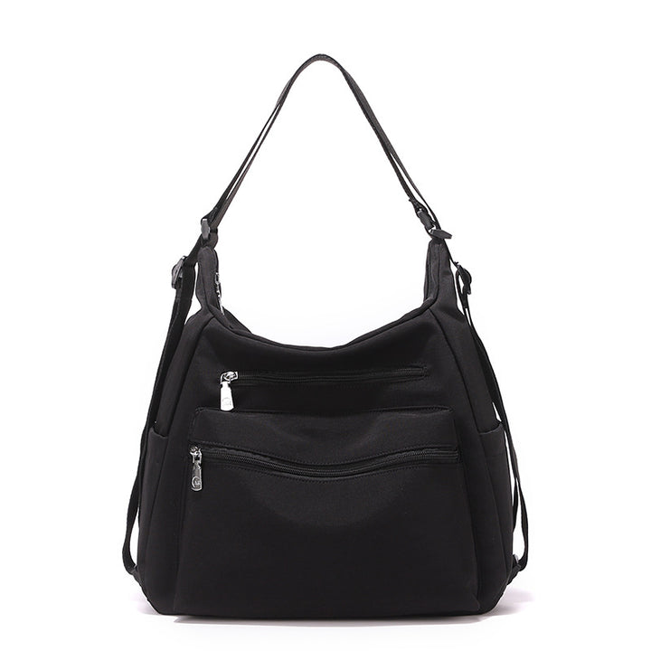 Multi-Reißverschluss Freizeit Schultertasche Karnz