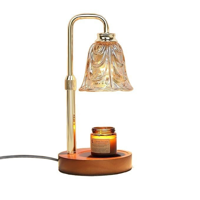 Vintage Glas Tischlampe