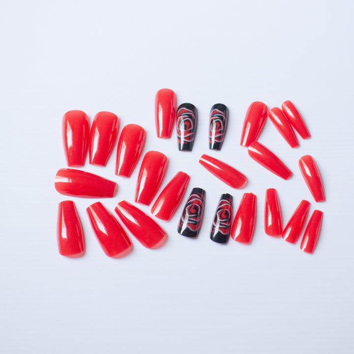 Künstlerisches Langne Nail Art Design