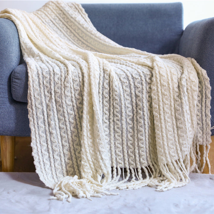 Strukturierter Strickschal