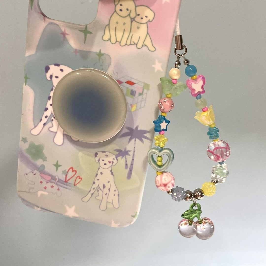Verspielte Perlen Charme Mobile Lanyard Karnz