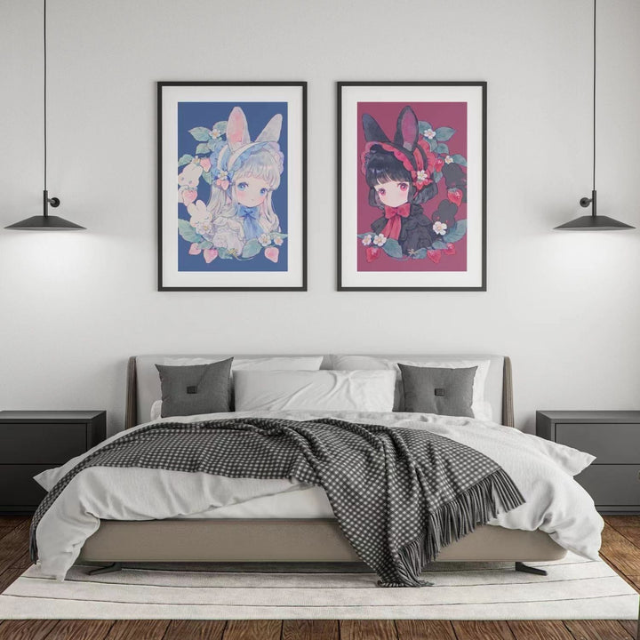Illustriertes Fantasy-Charakter-Leinwand-Kunstdruck Karnz