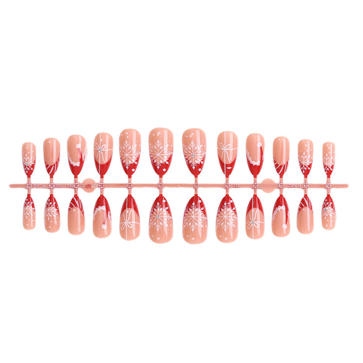 Winter-Themen Press-On Nagelkunst Set Karnz