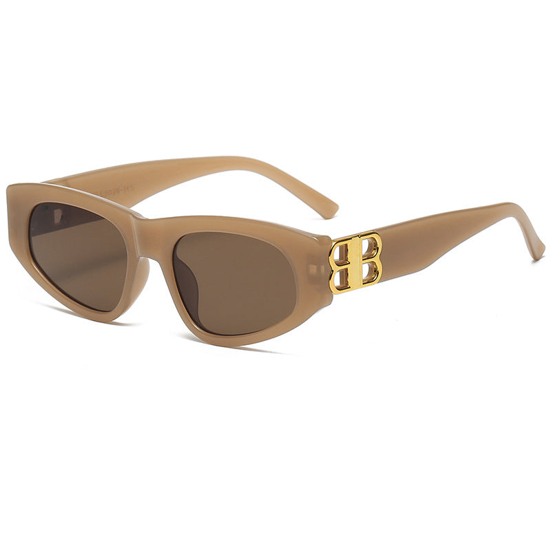 Damen Designer-Sonnenbrille mit luxuriösen Rahmenakzenten Karnz