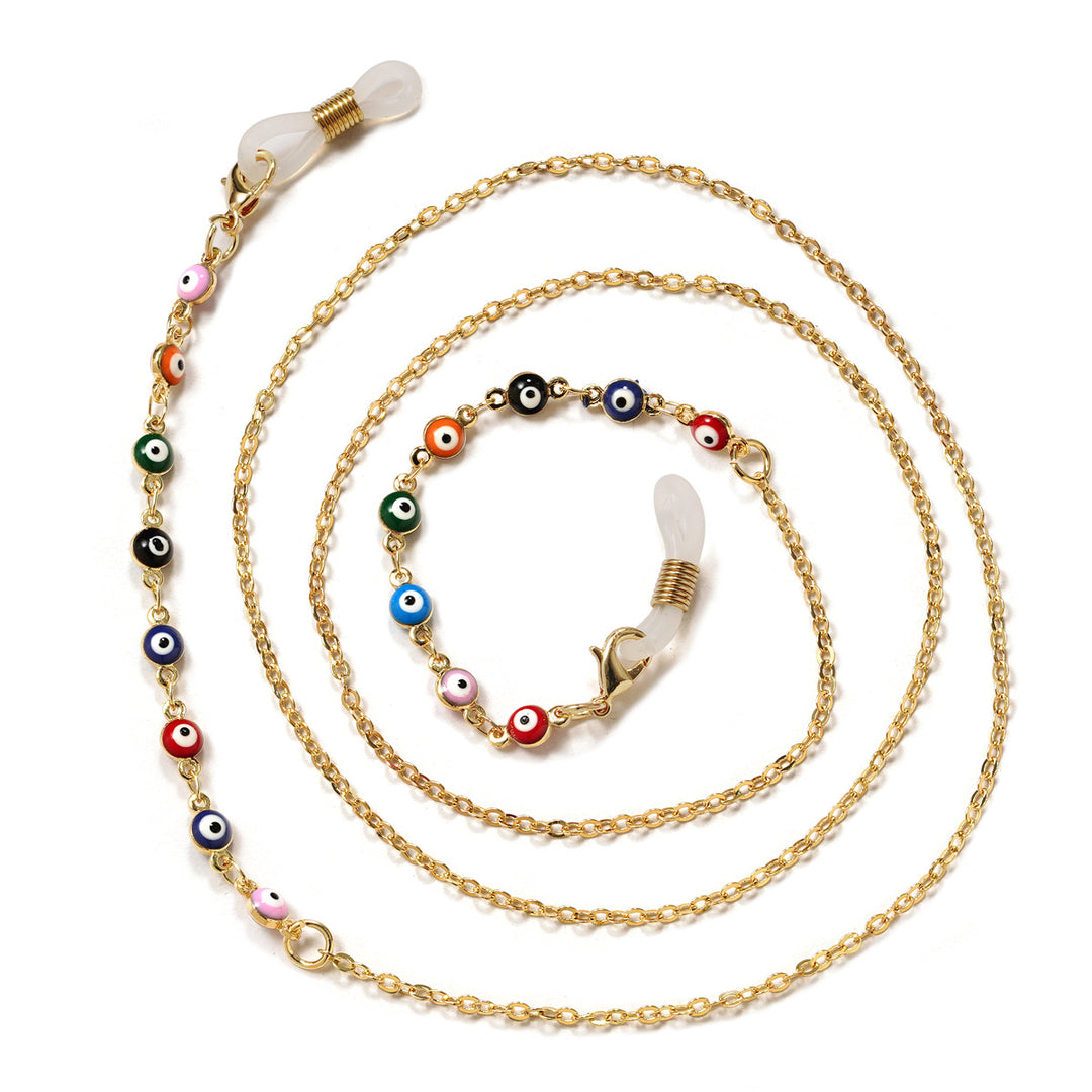 Farbige Perlen Brillen Kette Karnz 1786688581