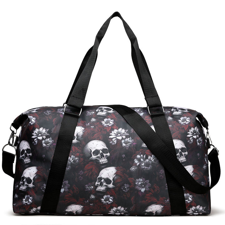Künstlerischer Skull Print Duffle Bag Karnz