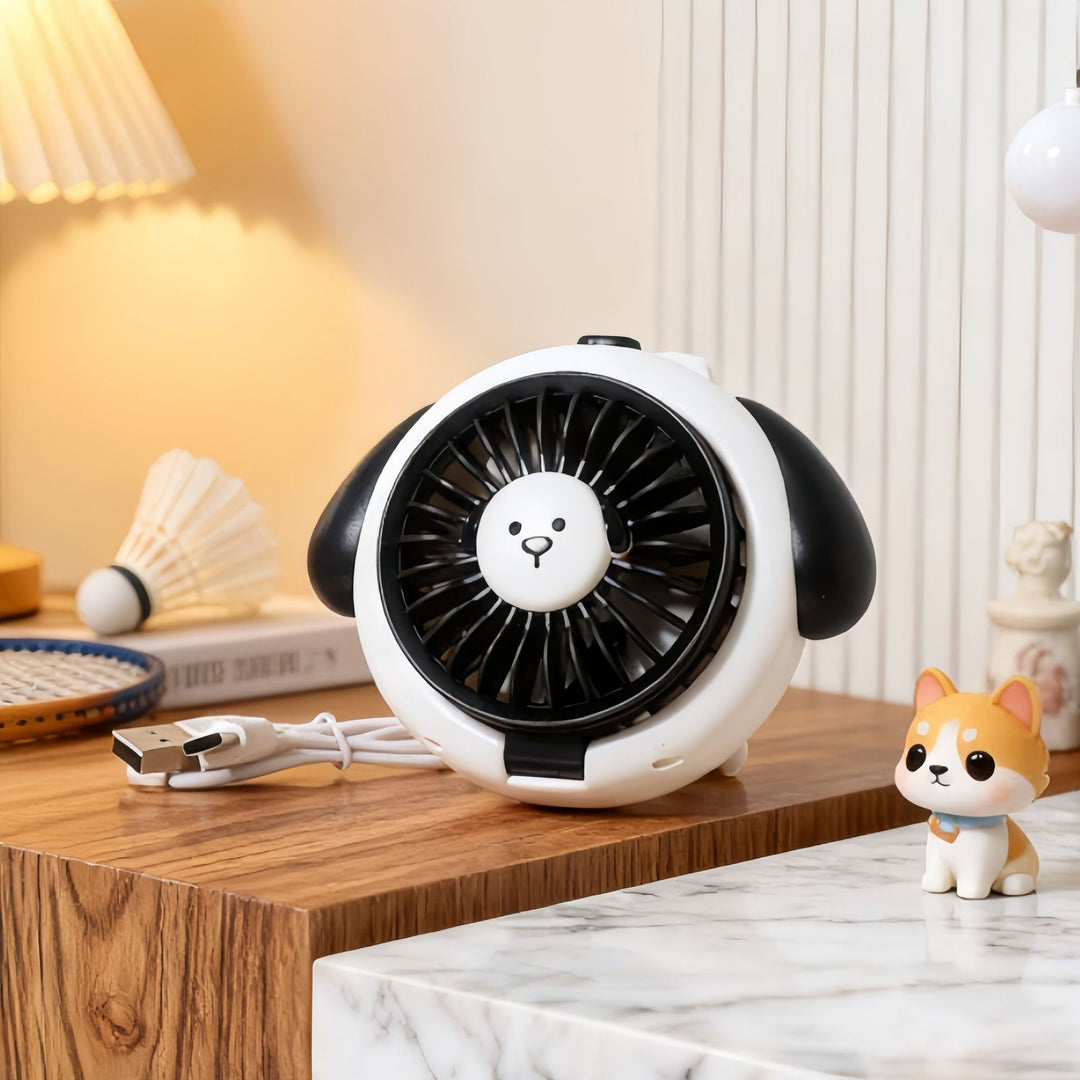 Damen Tragbarer Handventilator im kreativen Hundedesign Karnz