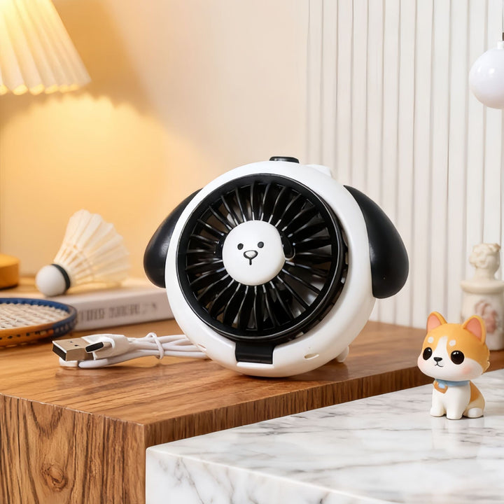 Damen Tragbarer Handventilator im kreativen Hundedesign Karnz