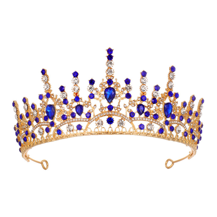Damen Elegante Kristall-Tiara mit filigranem Design Karnz