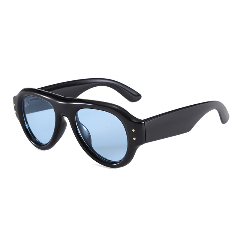 Damen ausgefallene Sonnenbrille im Retro-Stil Karnz