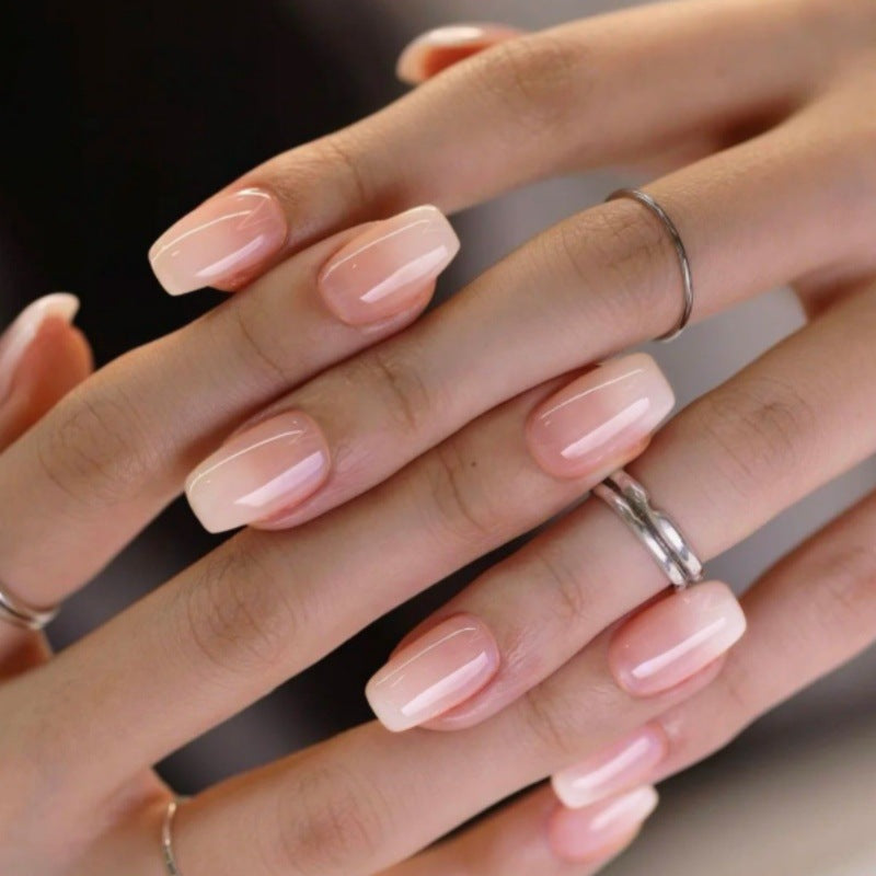 Elegantes Ombré Press-On Nagelset Karnz