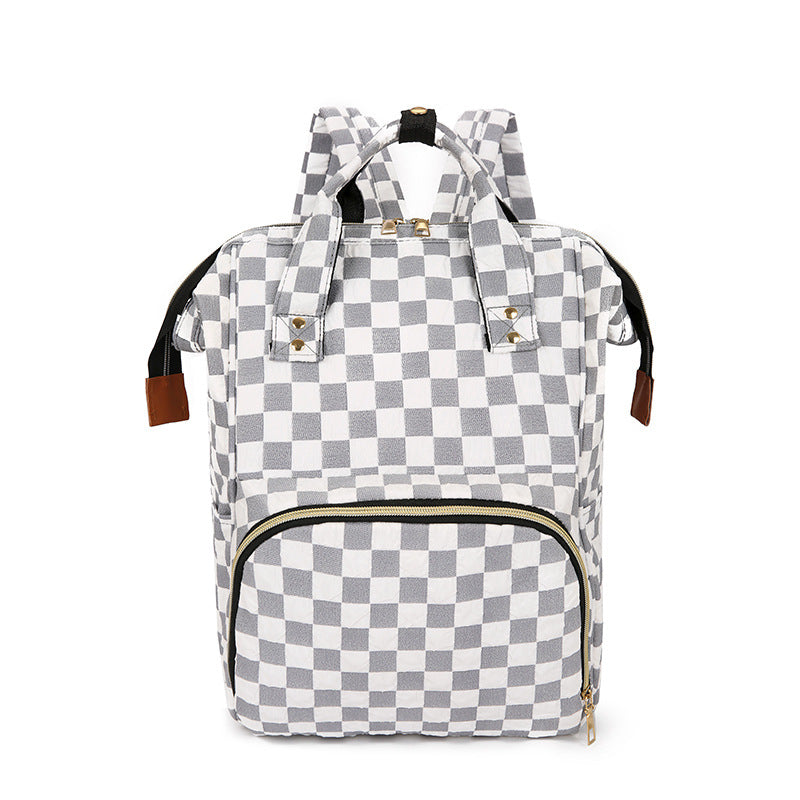 Kariertes Muster Rucksack Karnz