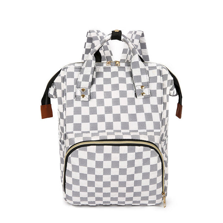 Kariertes Muster Rucksack Karnz