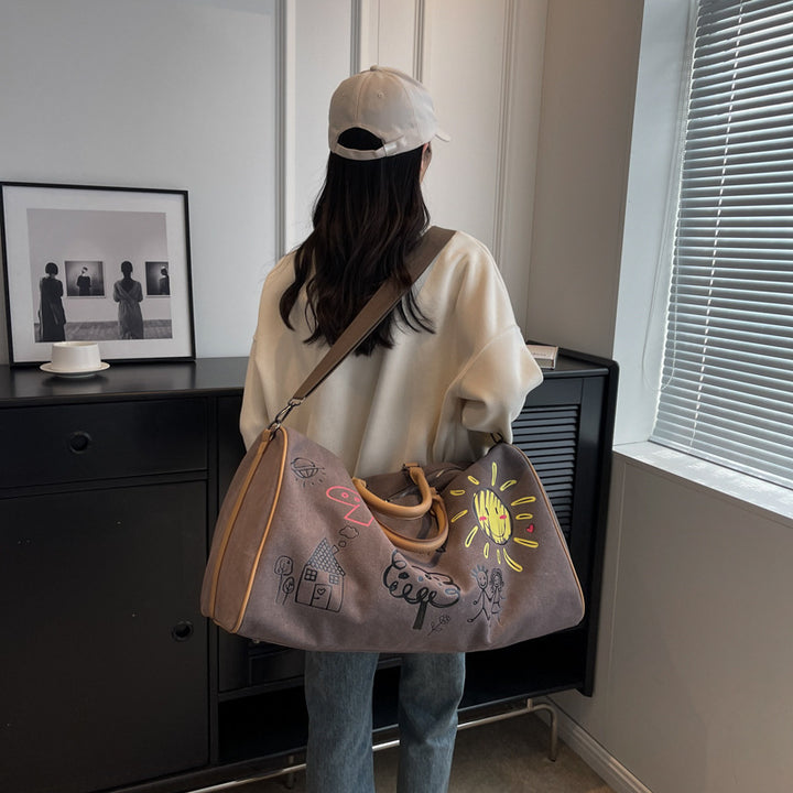 Spielerische Illustrierte Wochenend-Duffel-Tasche Karnz