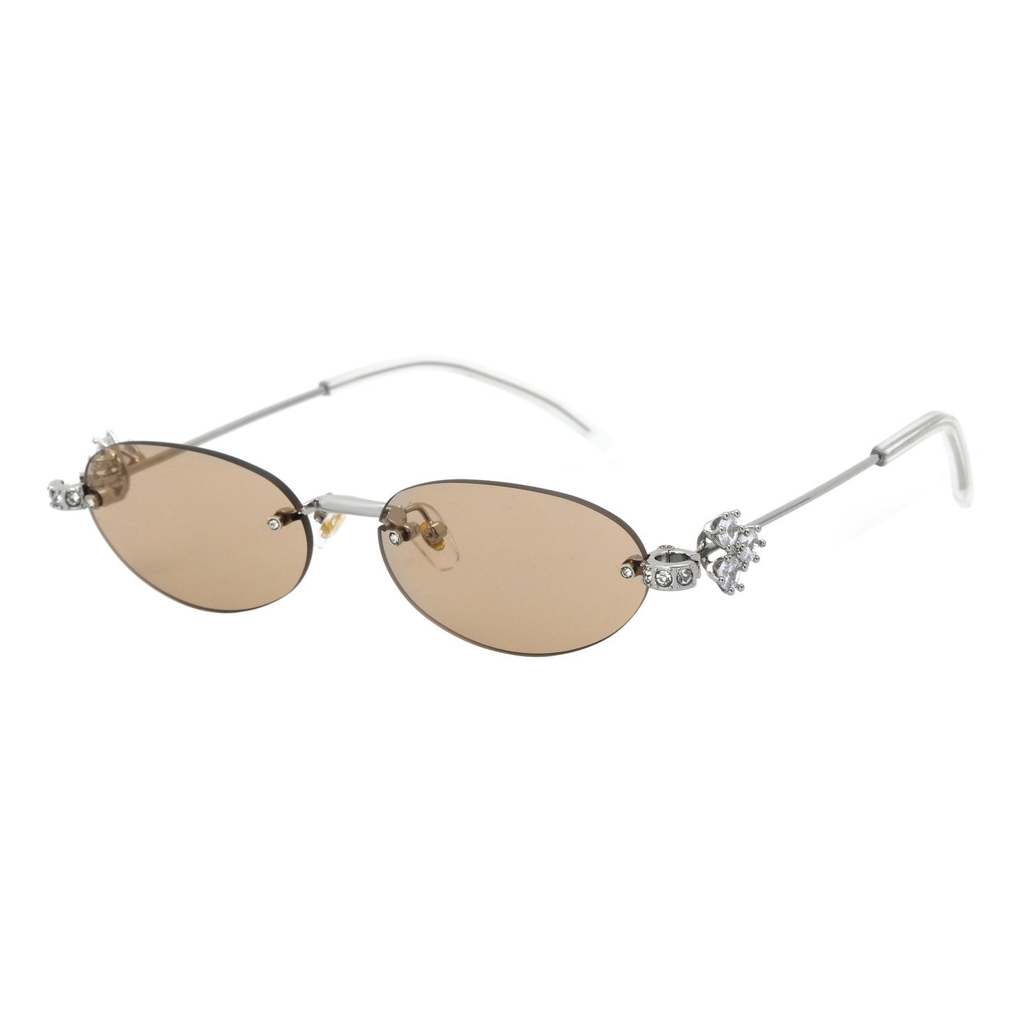 Damen Designer-Sonnenbrille mit luxuriösen Verzierungen Karnz
