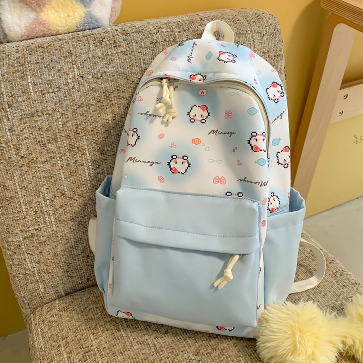 Spaßiger und verspielter Cartoon-Charakter-Rucksack