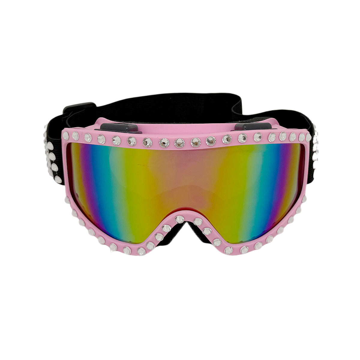 Damen modische Skibrille mit glitzernden Dekorationen Karnz