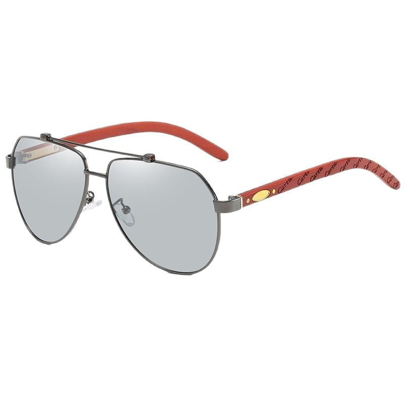 Damen Pilotensonnenbrille mit hochwertigem Metallrahmen und flexiblen Komfortbügeln Karnz