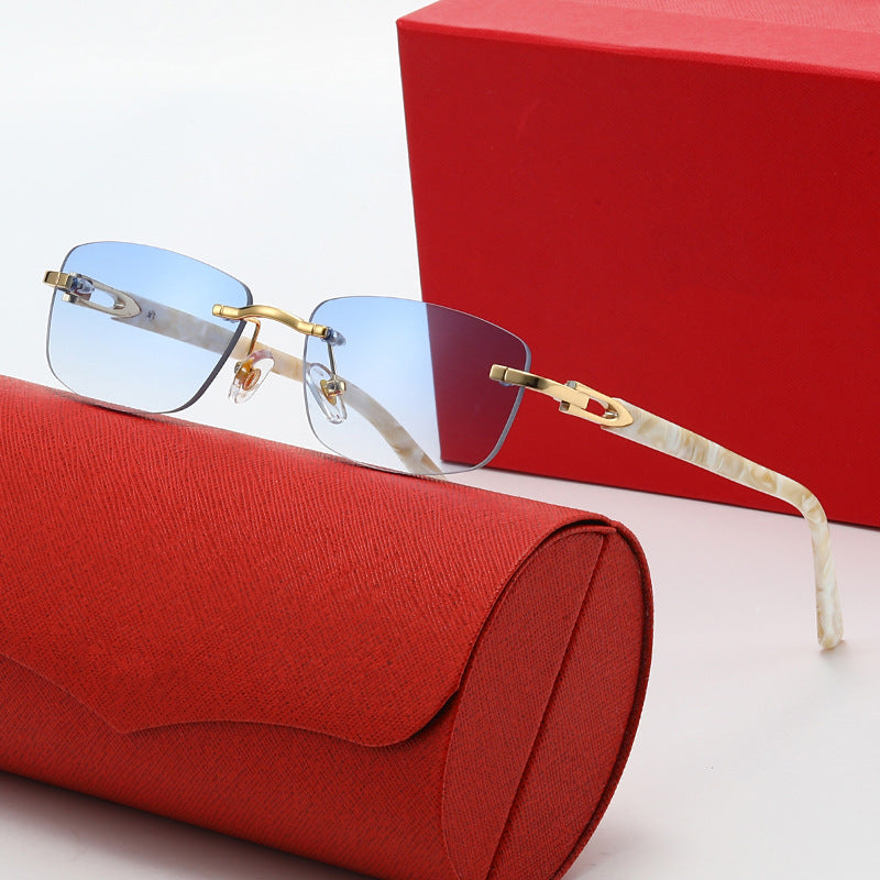 Damen elegante und modische Brille mit filigranem Metallrahmen Karnz