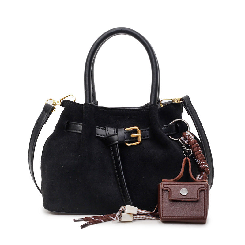Elegante Wildleder Handtasche Karnz