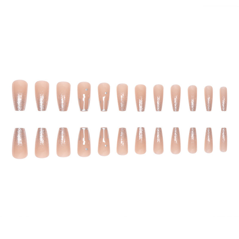 Glamouröse Glitzer-Gradient-Stilettnägel Karnz