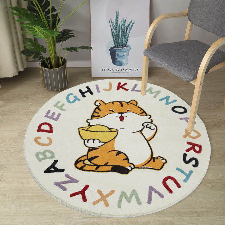 Verspielter Dinosaurier-Themen-Teppich