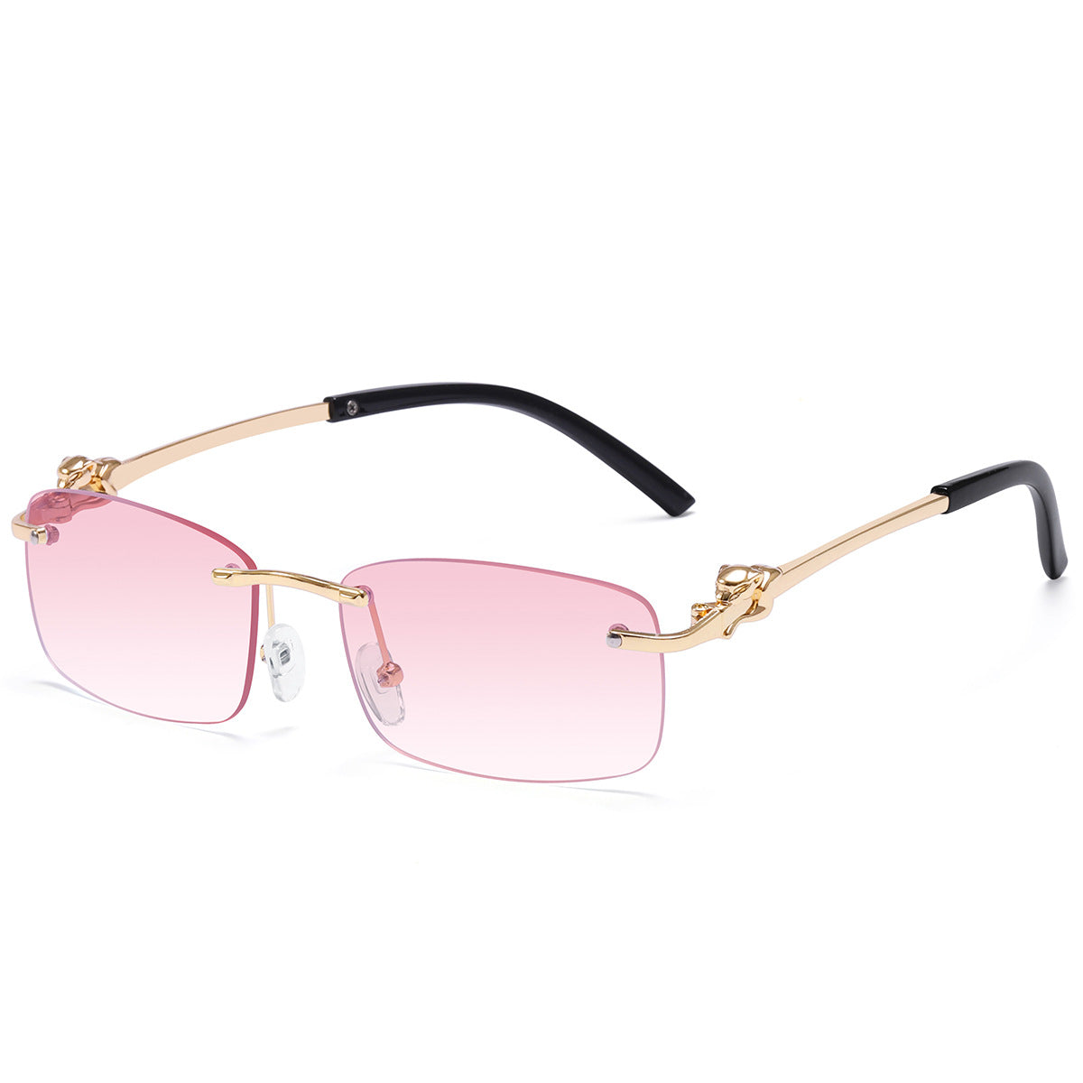 Damen elegante Sonnenbrille mit aufwendig gestaltetem Metallrahmen Karnz