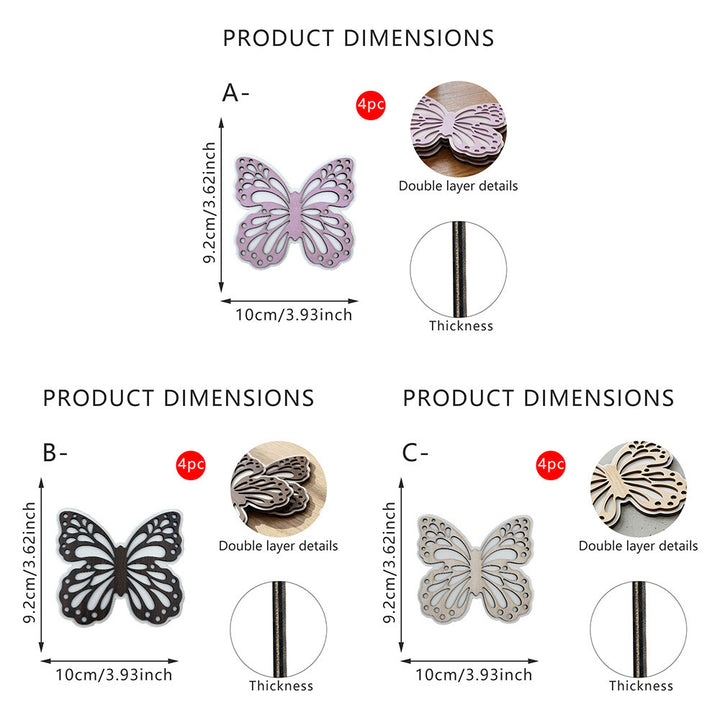 Dekorative Schmetterling Holzfigur Karnz