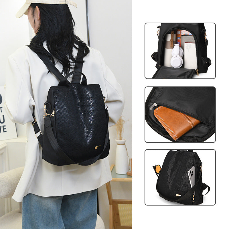 Chic Pailletten Rucksack Karnz