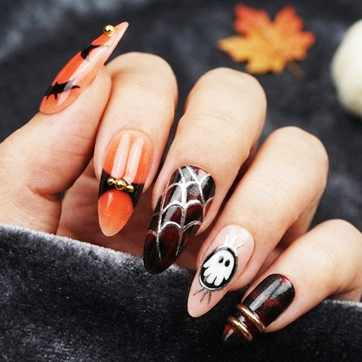 Halloween-Themen Press-On-Nagelkollektion