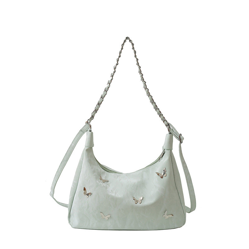 Schmetterlings-verzierte Schultertasche